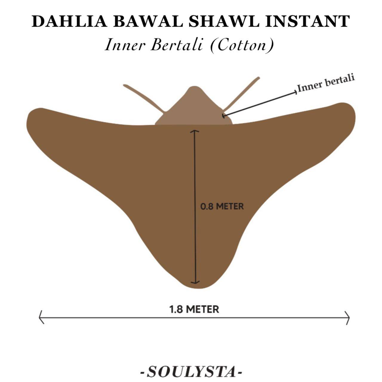 Dahlia Bawal Shawl Instant