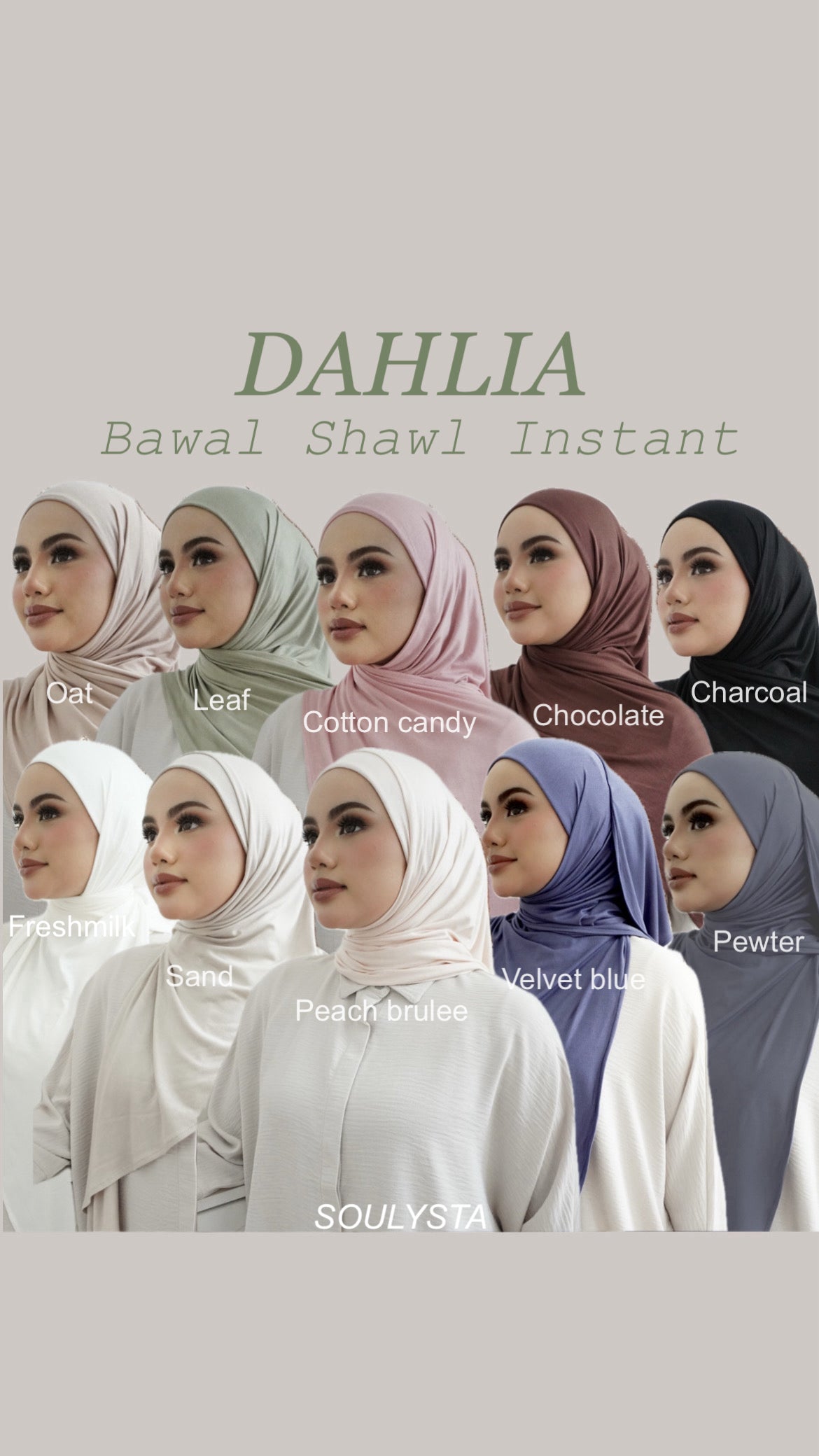 Dahlia Bawal Shawl Instant
