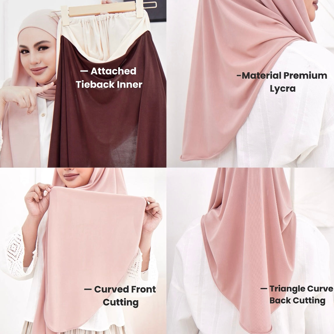 Alyaa Instant Bawal Lycra Ironless