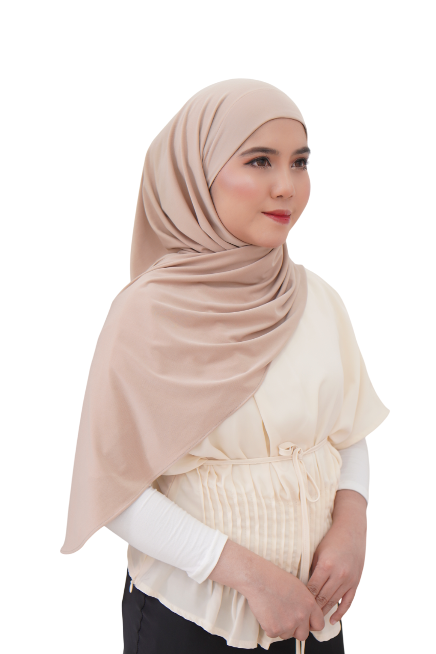 Alyaa Instant Bawal Tieback Ironless (Tidak Melekat) Sport Friendly