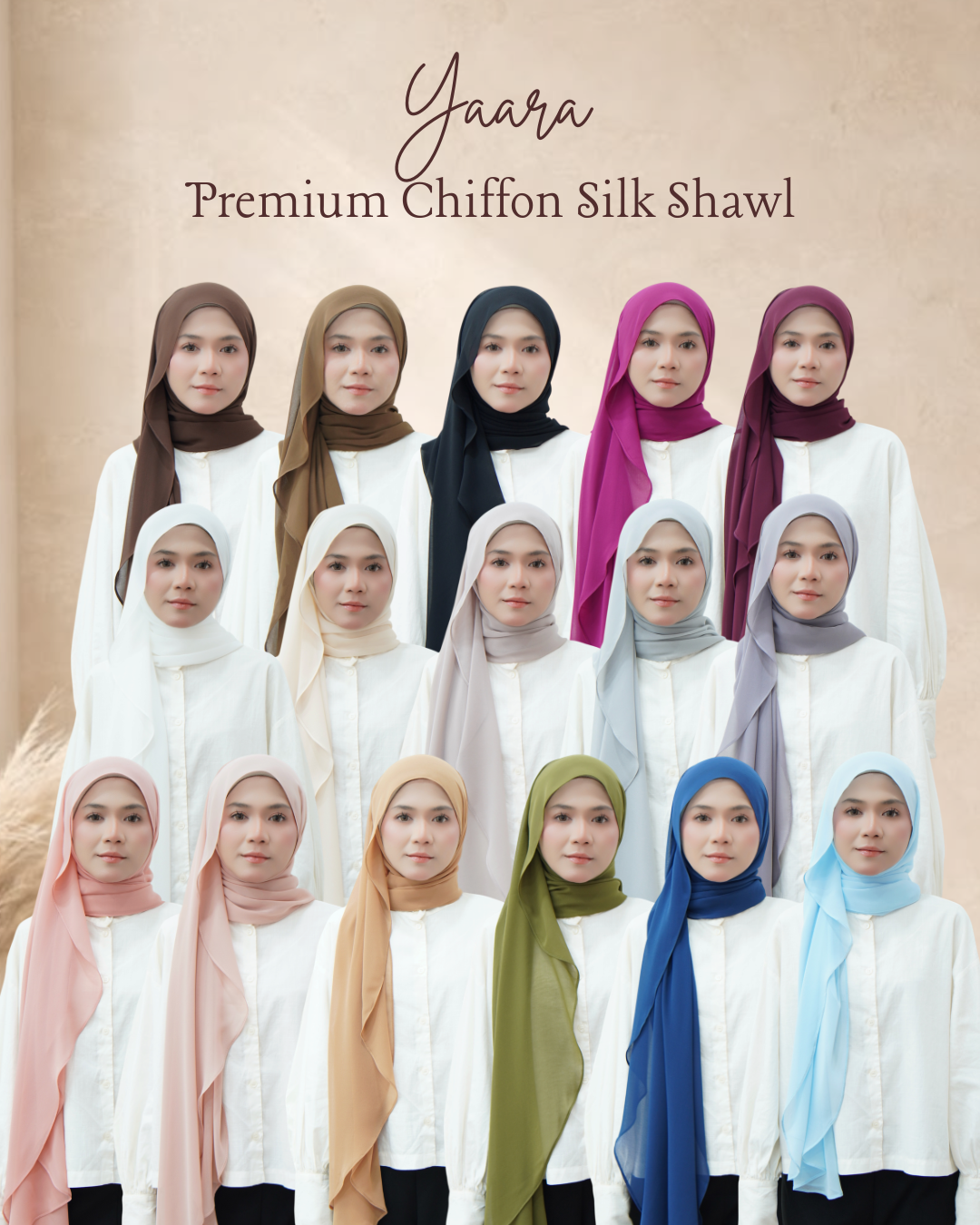 Yaara Premium Chiffon Silk Shawl