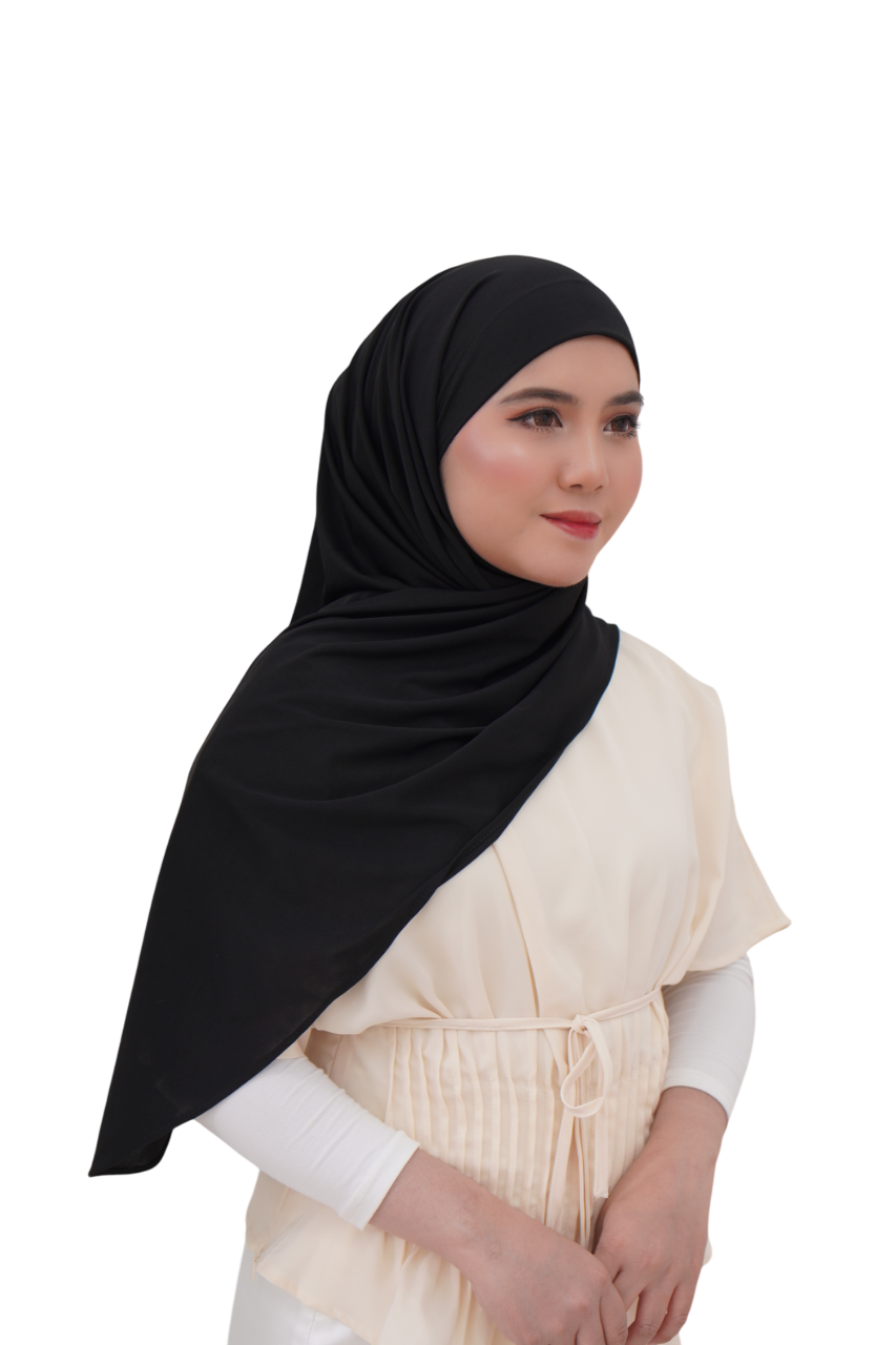 Alyaa Instant Bawal Tieback Ironless (Tidak Melekat) Sport Friendly