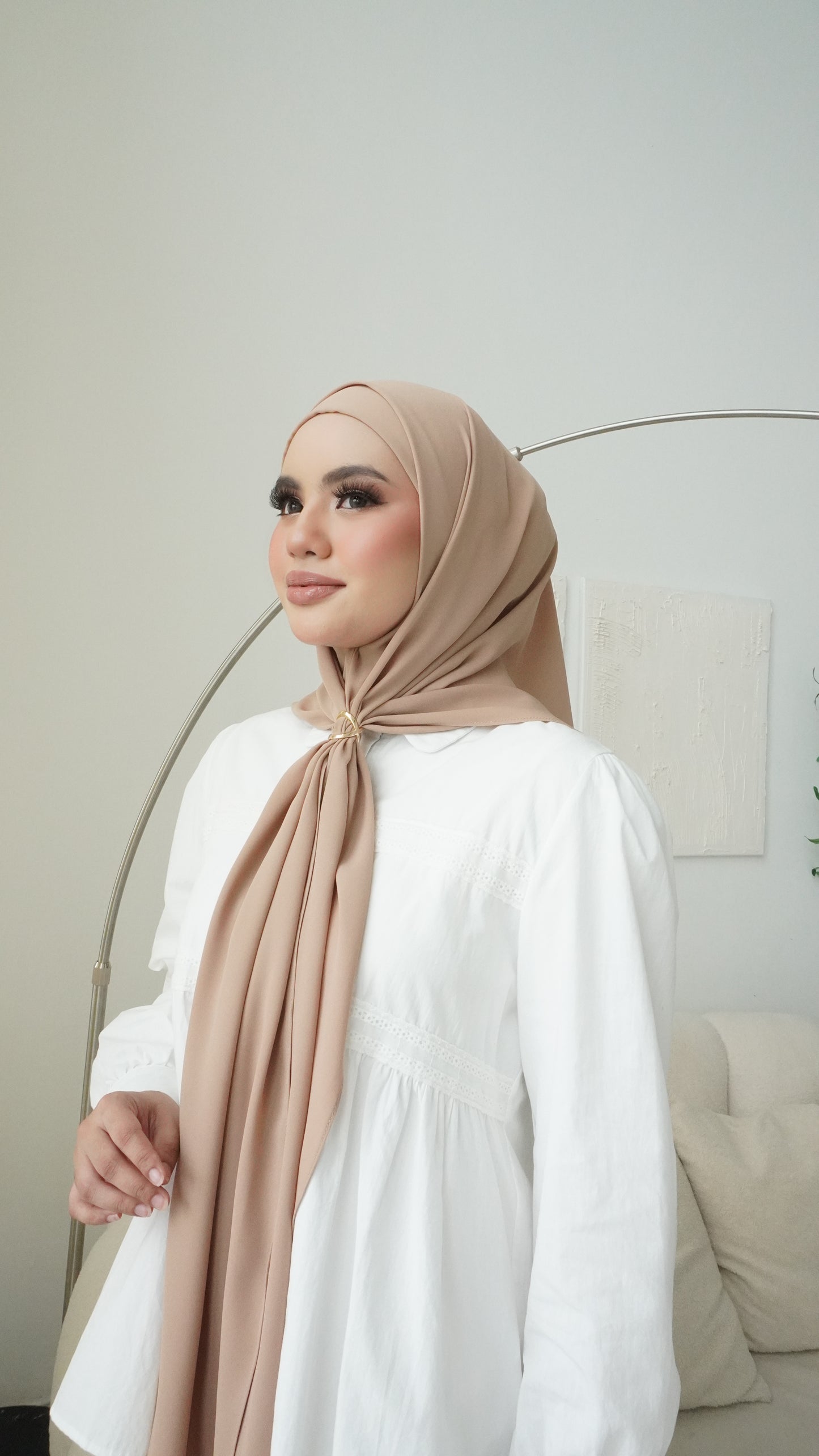 Puteri Bawal Shawl Instant Dobby Chiffon