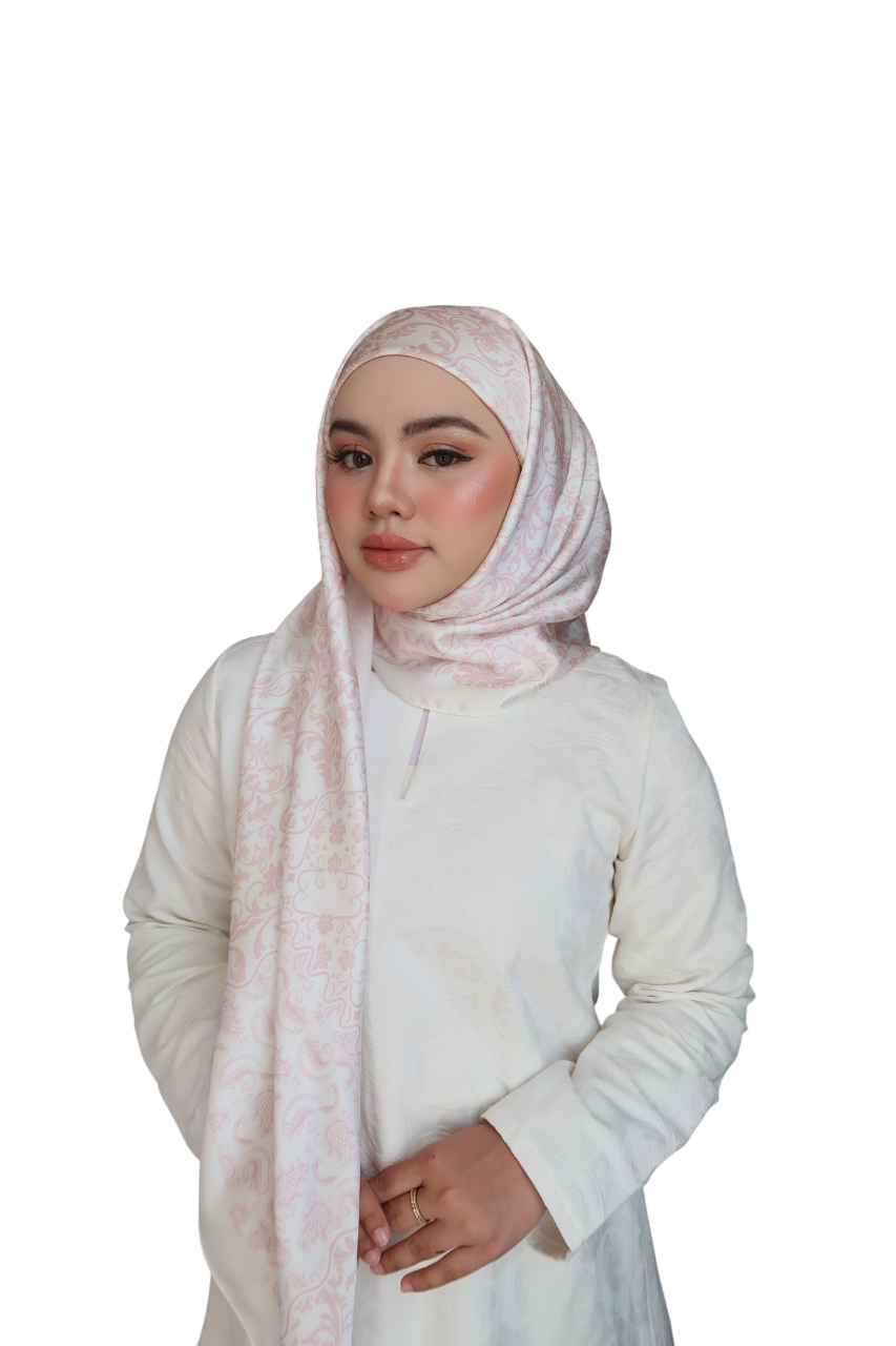 Raya Instant Bawal Printed Satin Matte