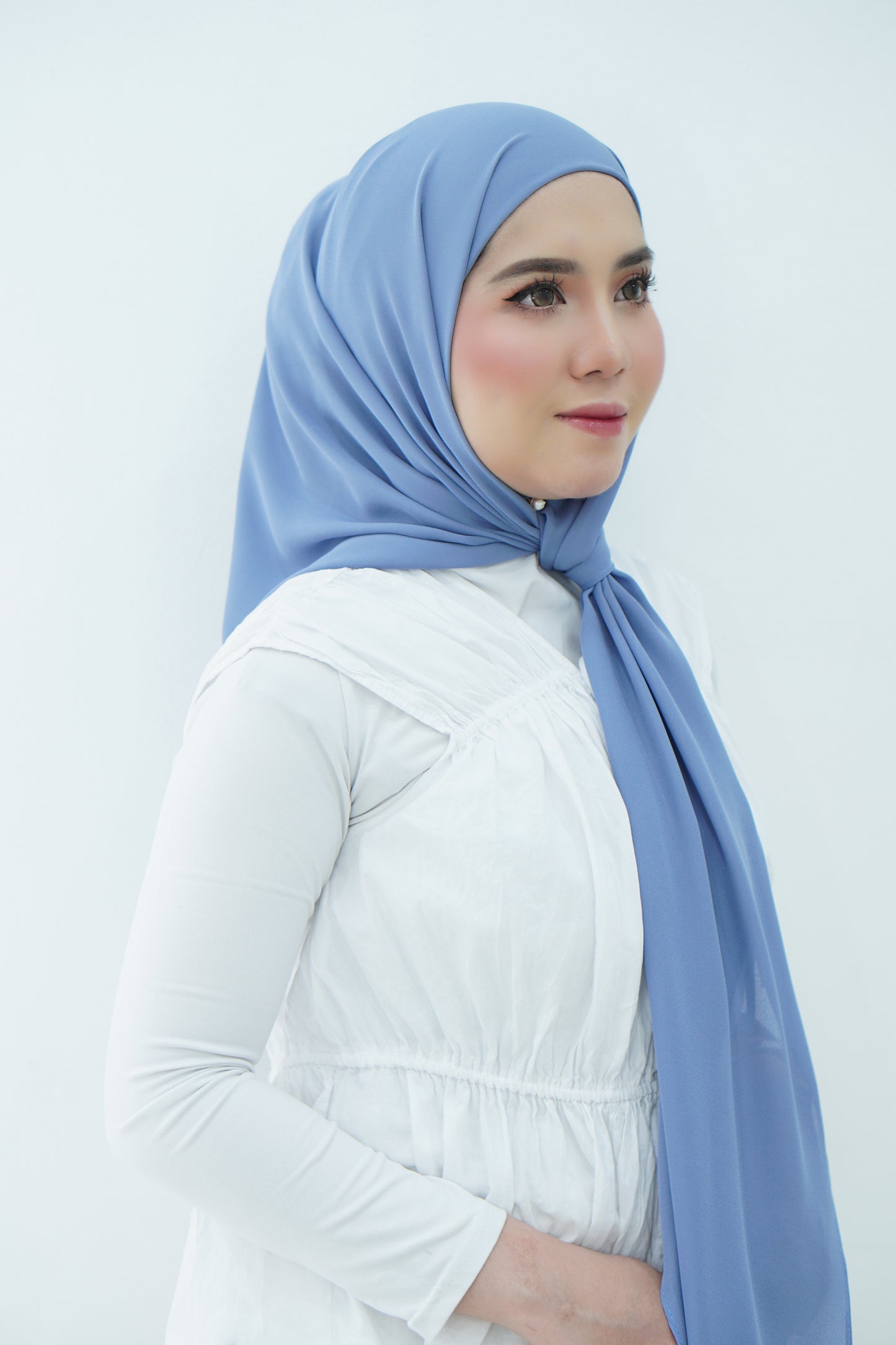 Puteri Bawal Shawl Instant Dobby Chiffon