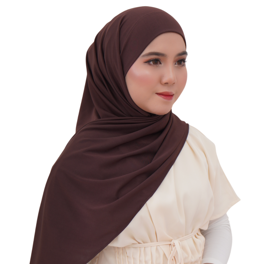Alyaa Instant Bawal Tieback Ironless (Tidak Melekat) Sport Friendly