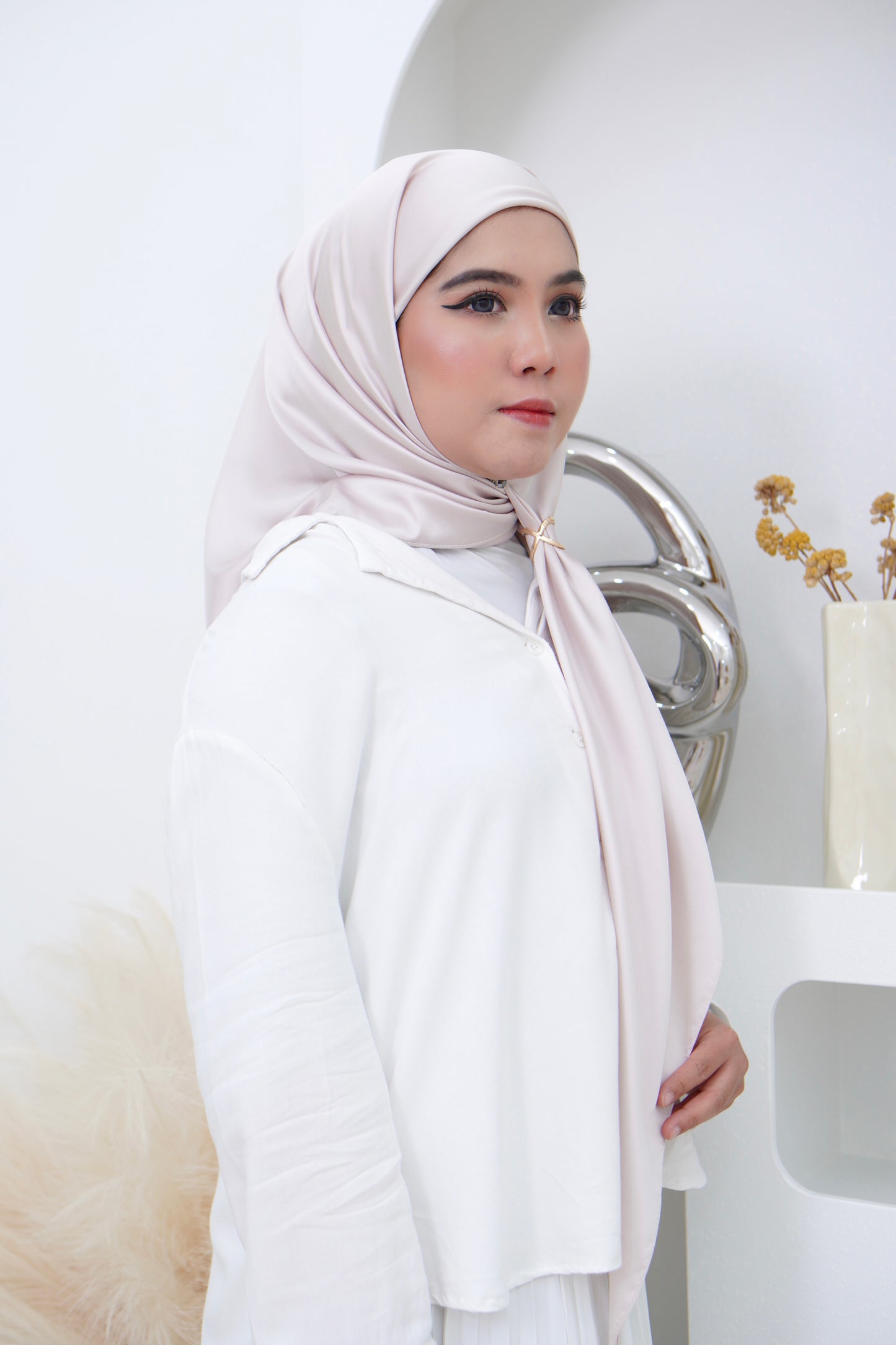 Semi Instant Bawal Jasmine Satin