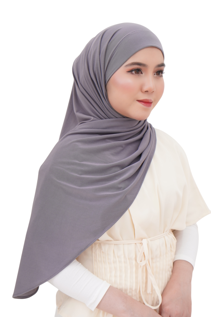 Alyaa Instant Bawal Tieback Ironless (Tidak Melekat) Sport Friendly