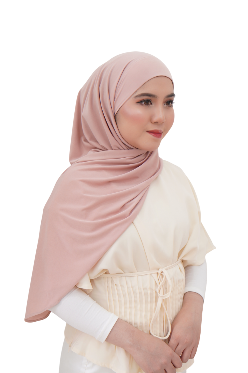 Alyaa Instant Bawal Tieback Ironless (Tidak Melekat) Sport Friendly