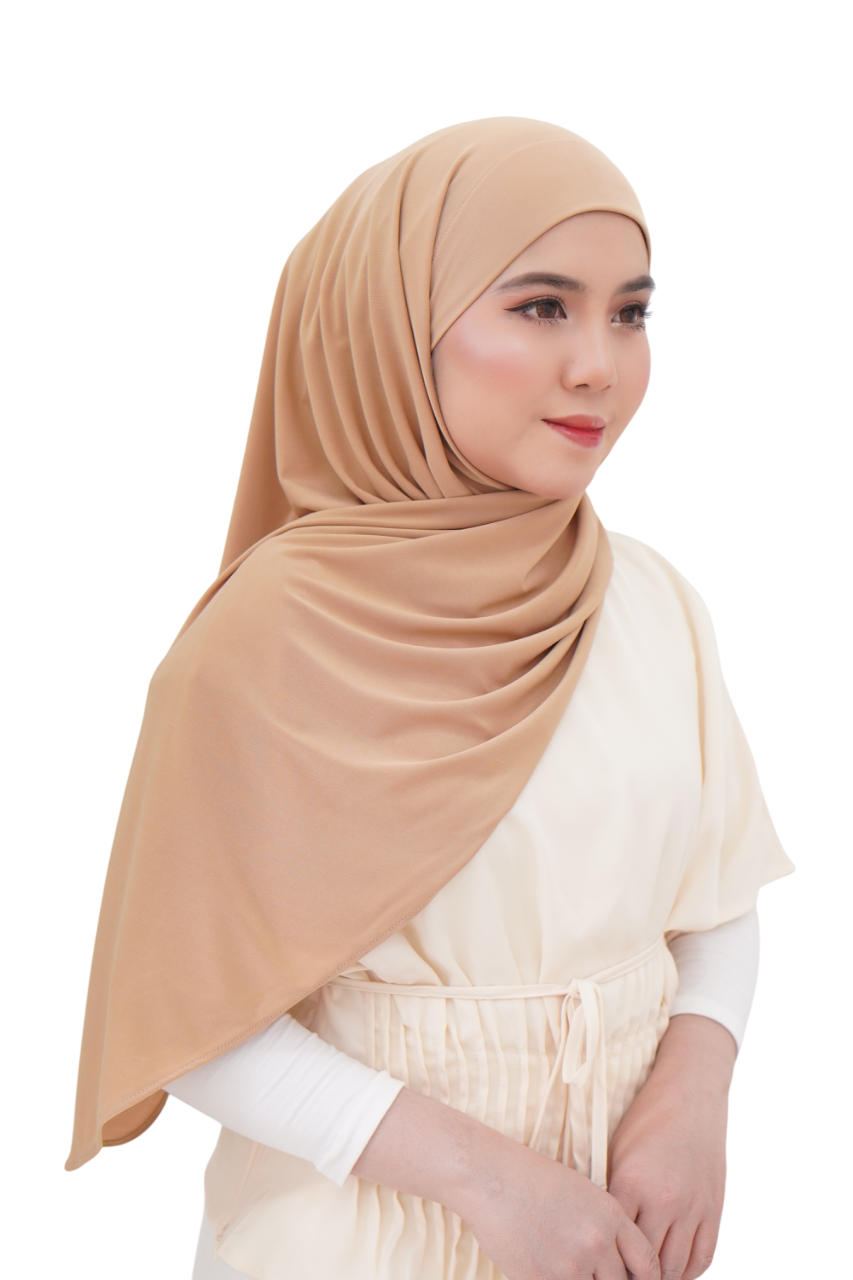 Alyaa Instant Bawal Tieback Ironless (Tidak Melekat) Sport Friendly