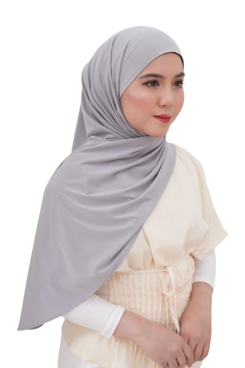 Alyaa Instant Bawal Tieback Ironless (Tidak Melekat) Sport Friendly
