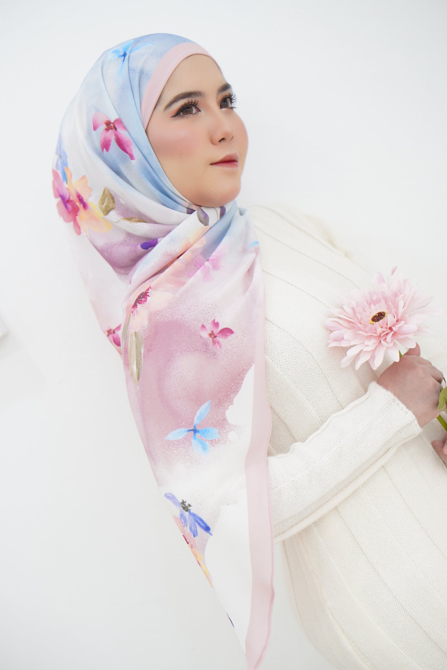 Puteri Bawal Shawl Instant Chiffon Printed