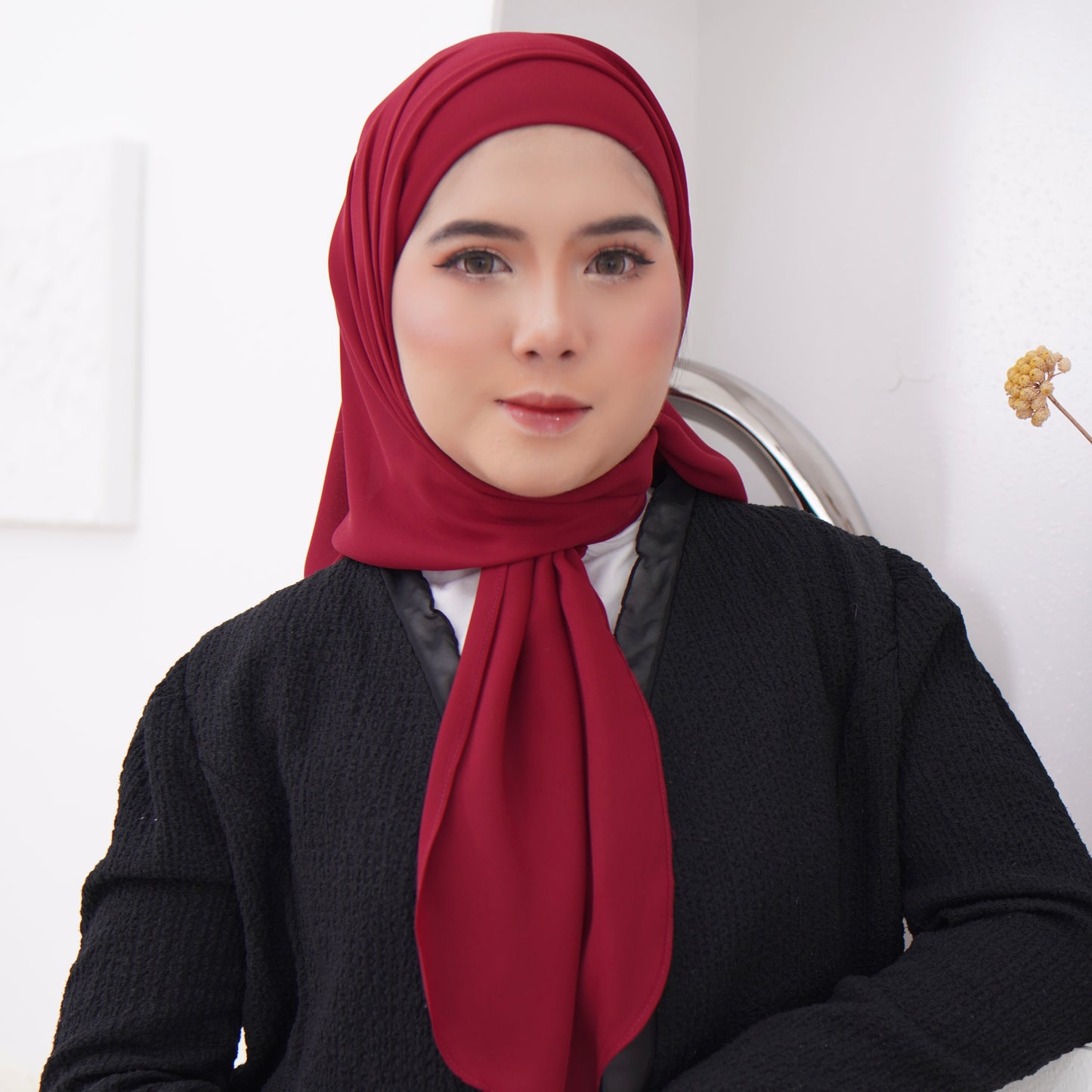 Puteri Bawal Shawl Instant Dobby Chiffon