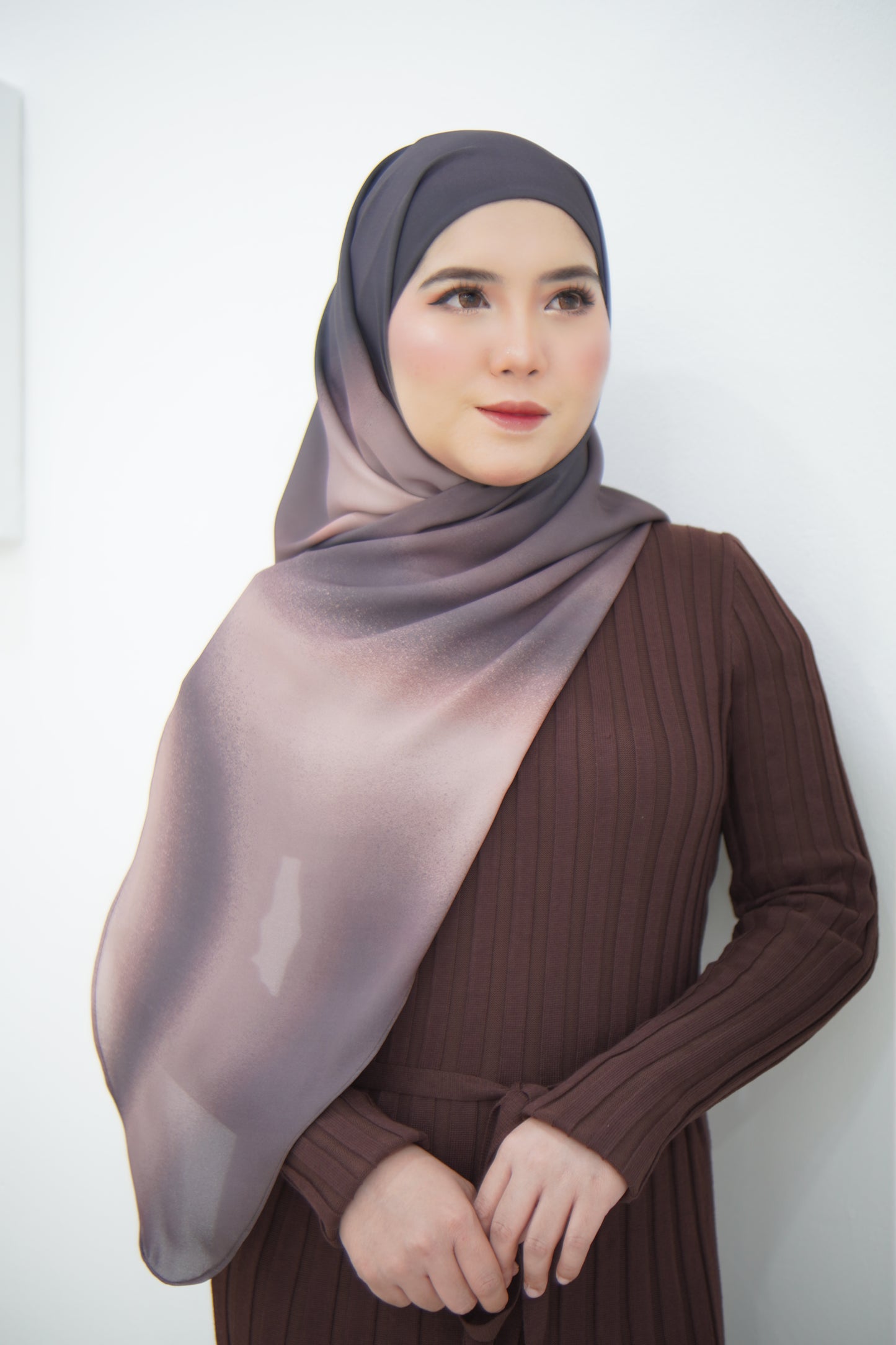 Puteri Bawal Shawl Instant Chiffon Printed