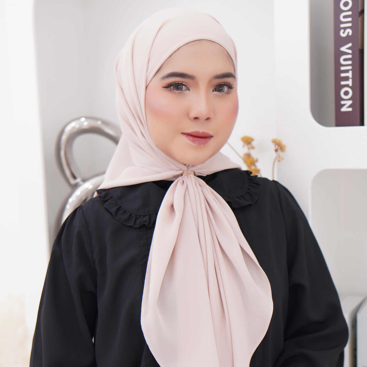 Puteri Bawal Shawl Instant Dobby Chiffon