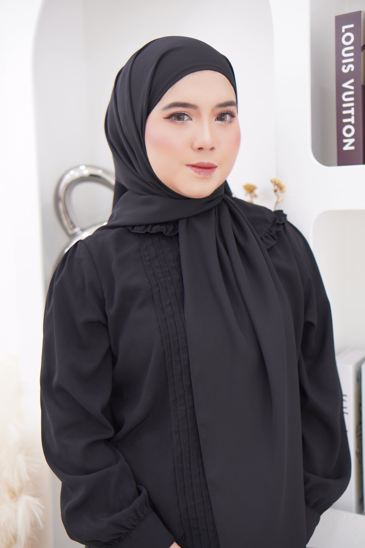 Puteri Bawal Shawl Instant Dobby Chiffon
