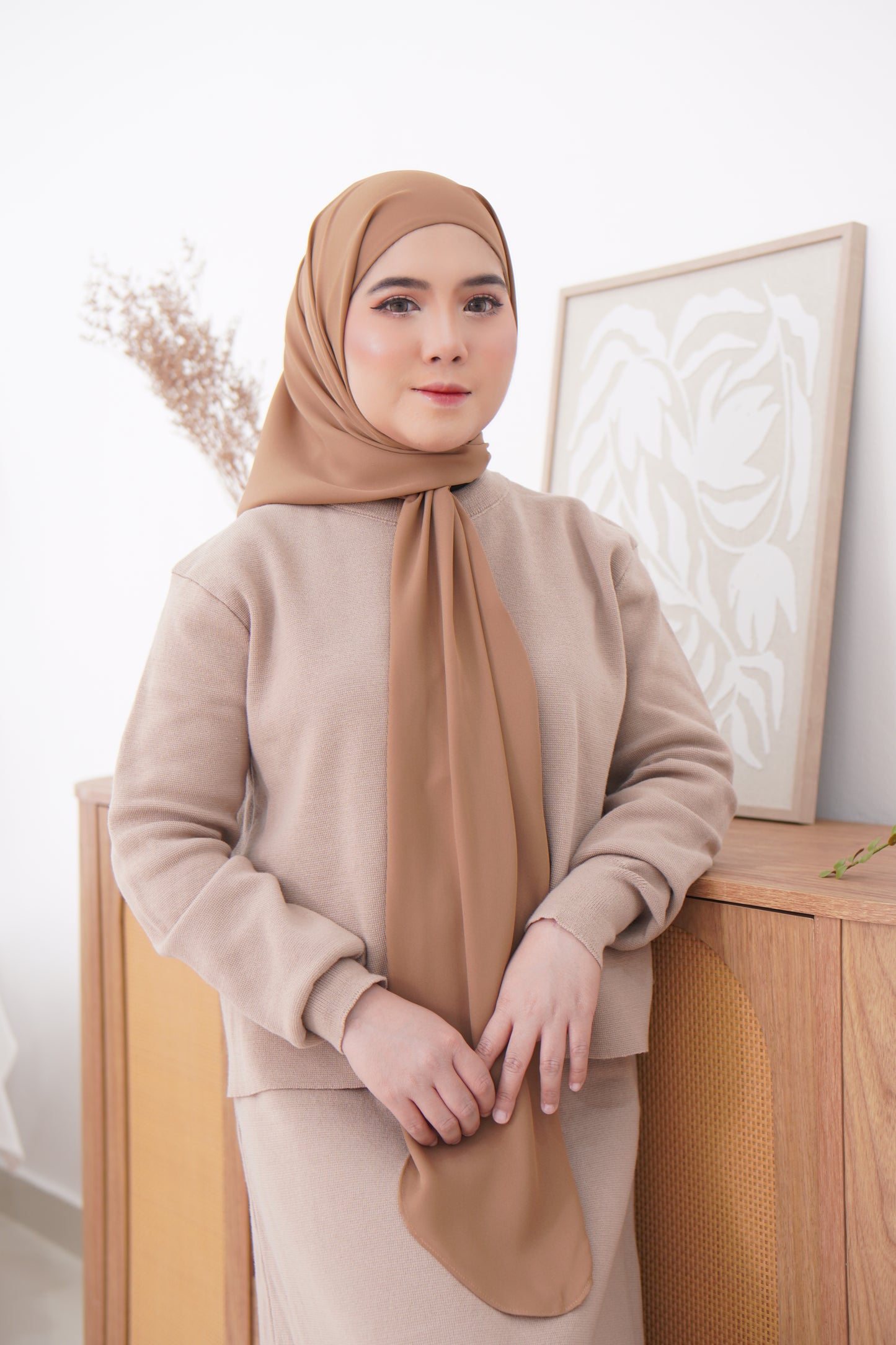 Puteri Bawal Shawl Instant Dobby Chiffon