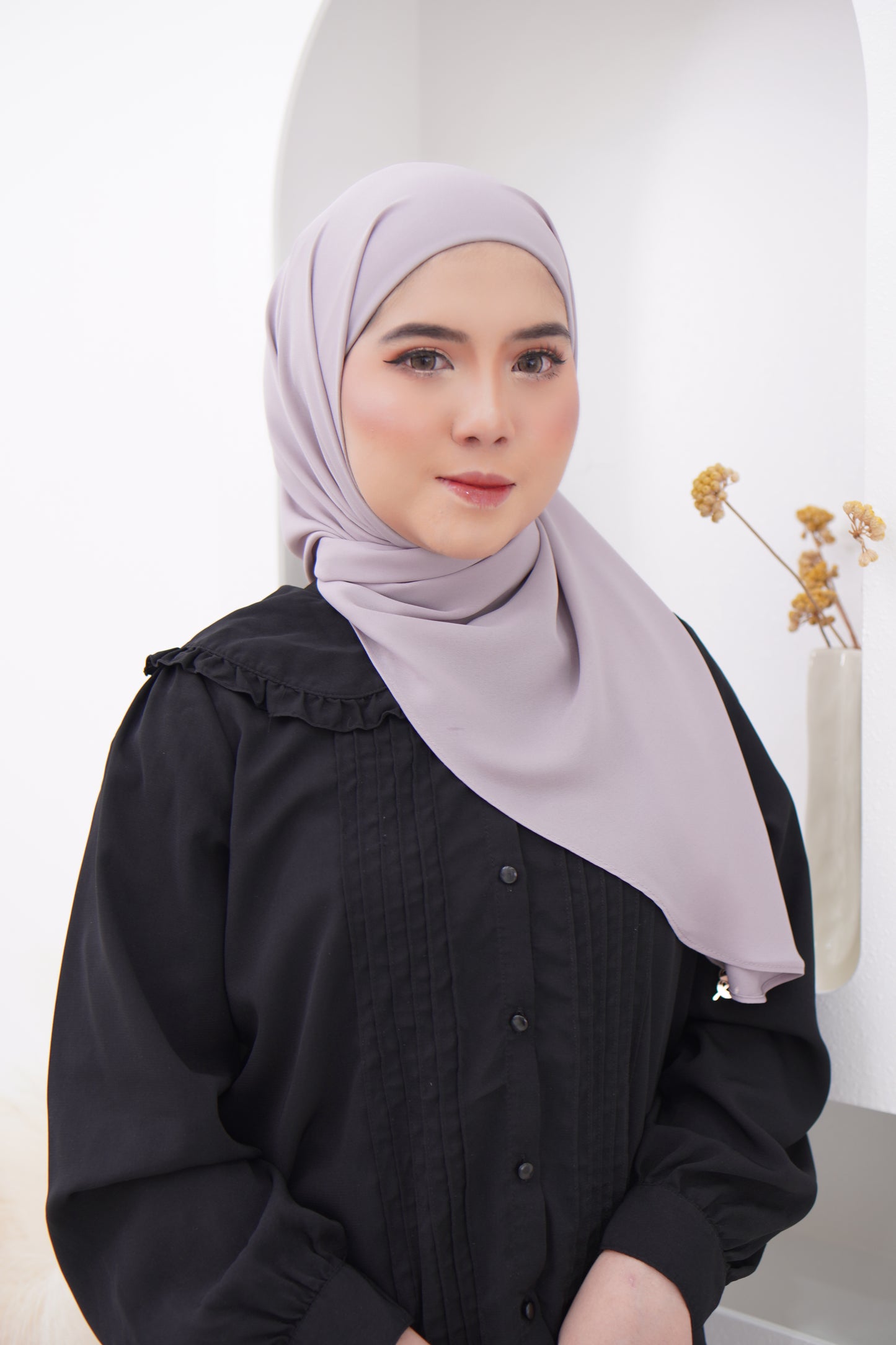 Puteri Bawal Shawl Instant Dobby Chiffon