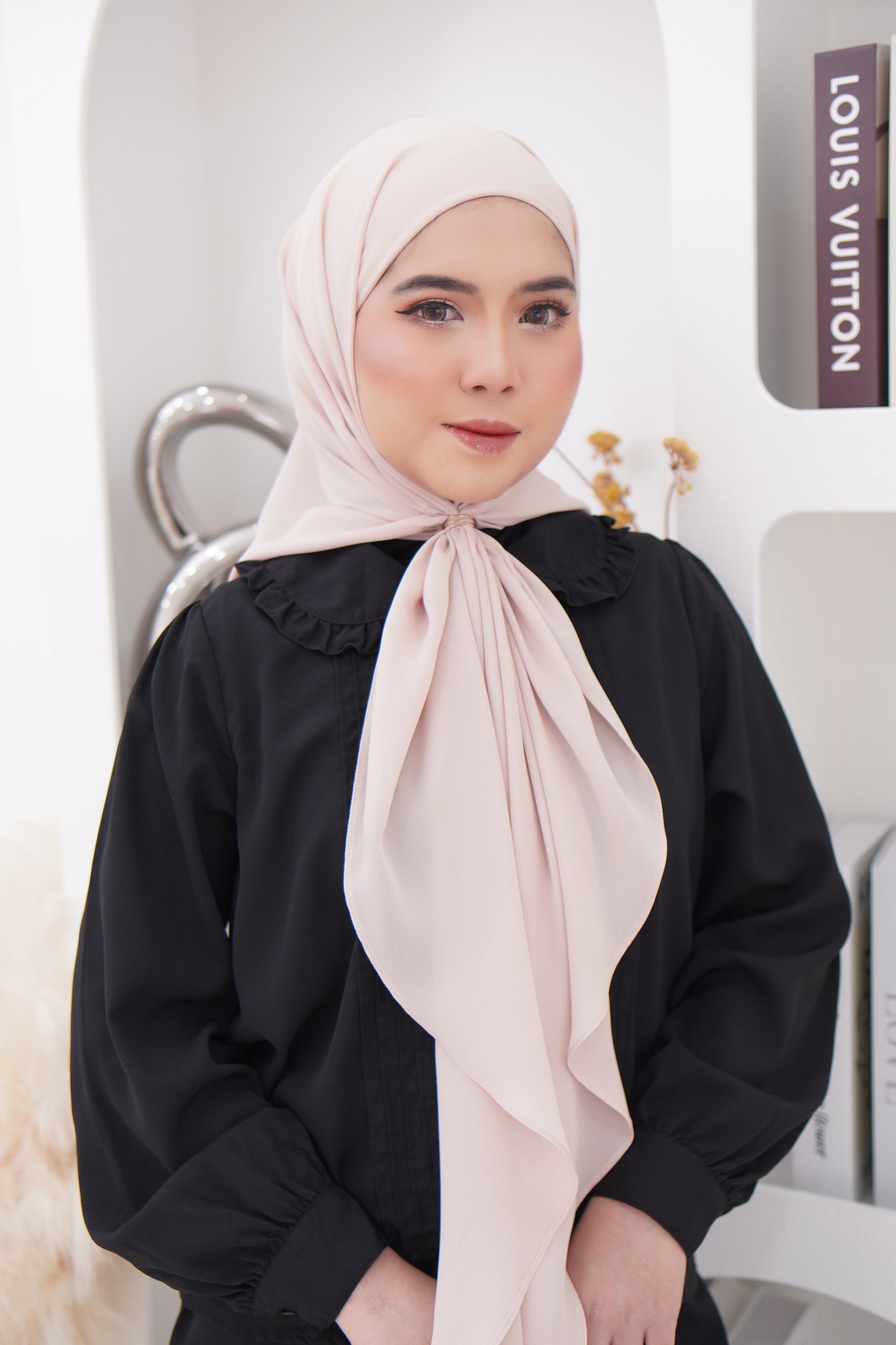 Puteri Bawal Shawl Instant Dobby Chiffon