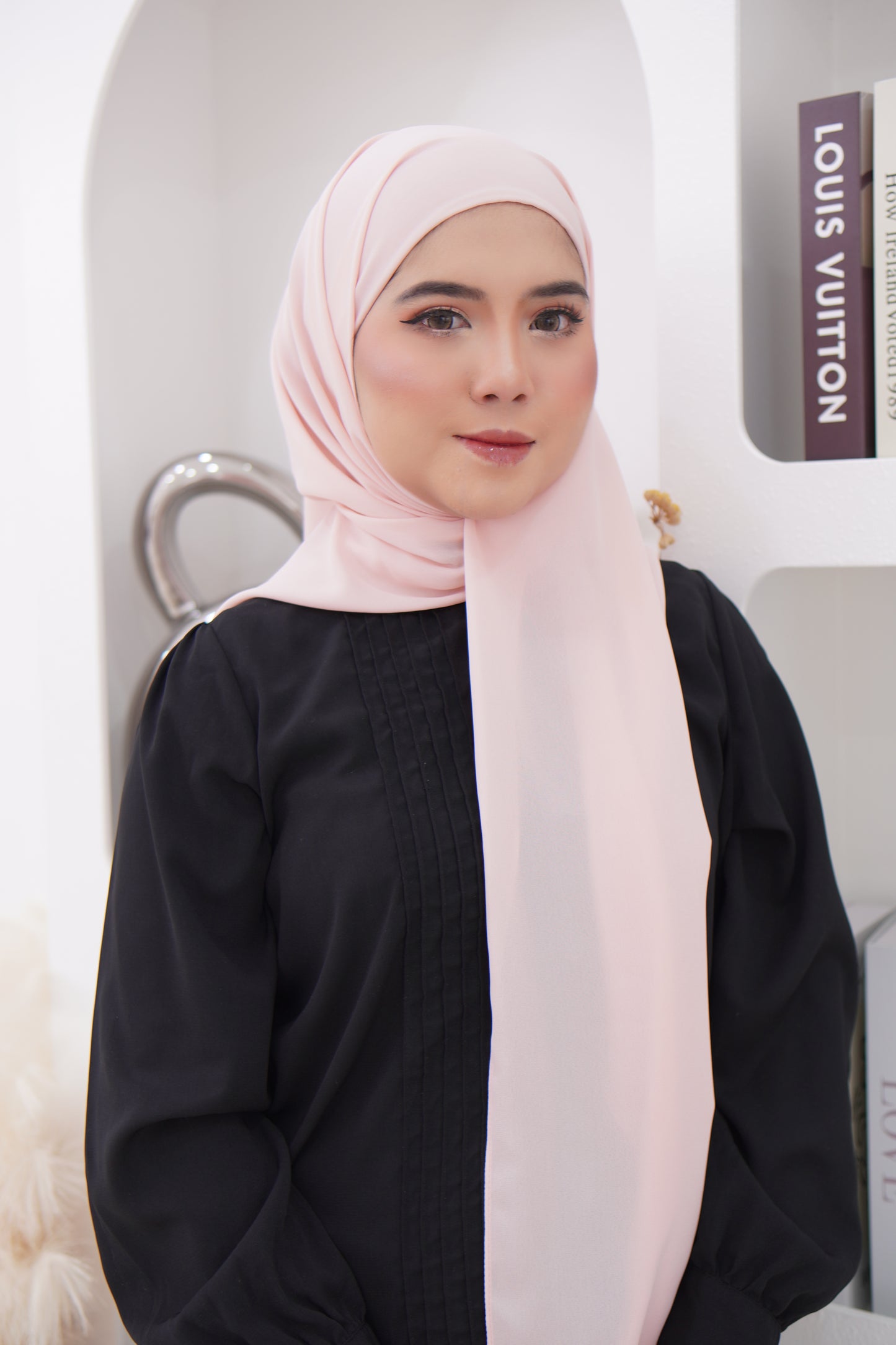 Puteri Bawal Shawl Instant Dobby Chiffon