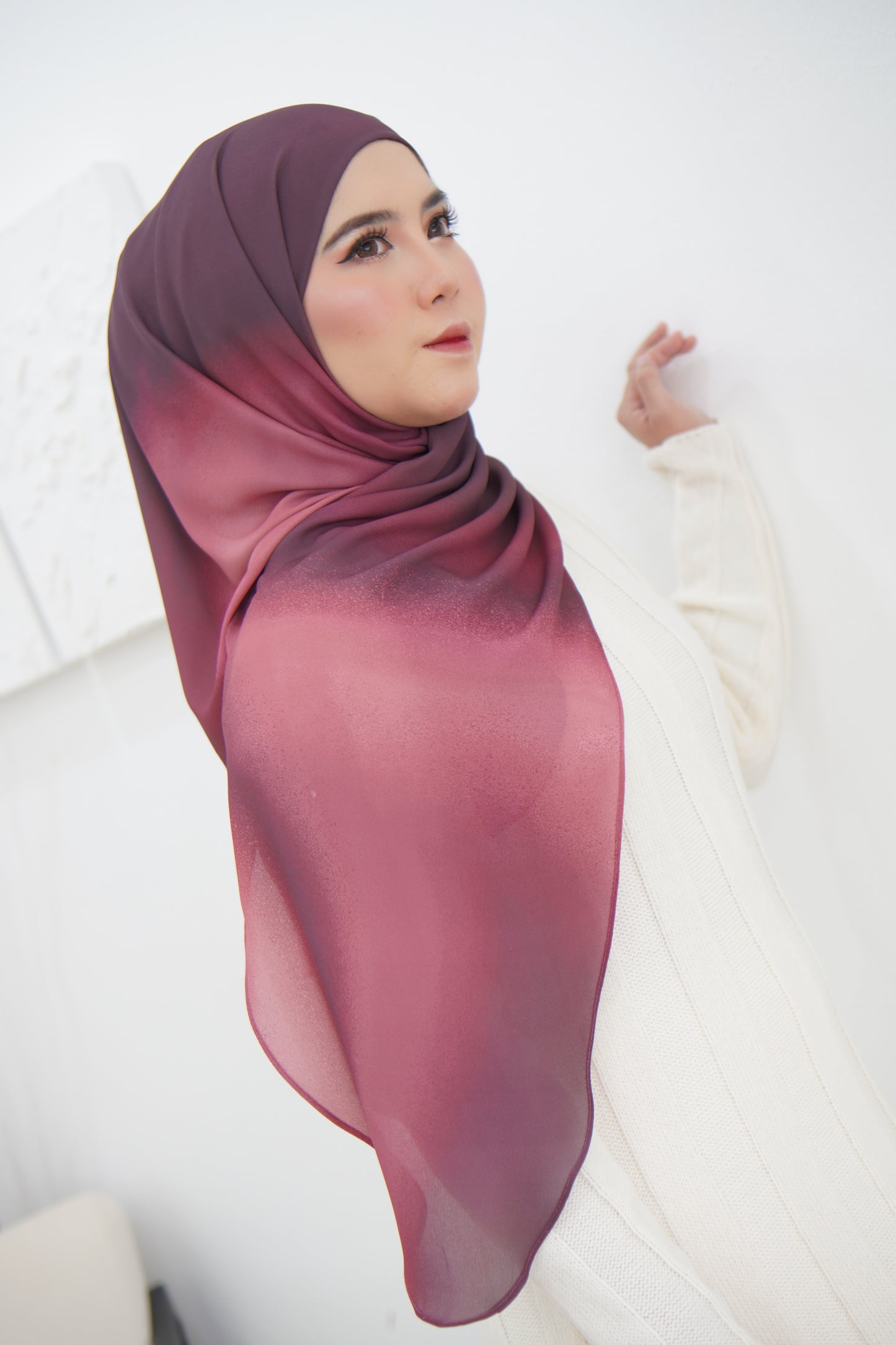 Puteri Bawal Shawl Instant Chiffon Printed