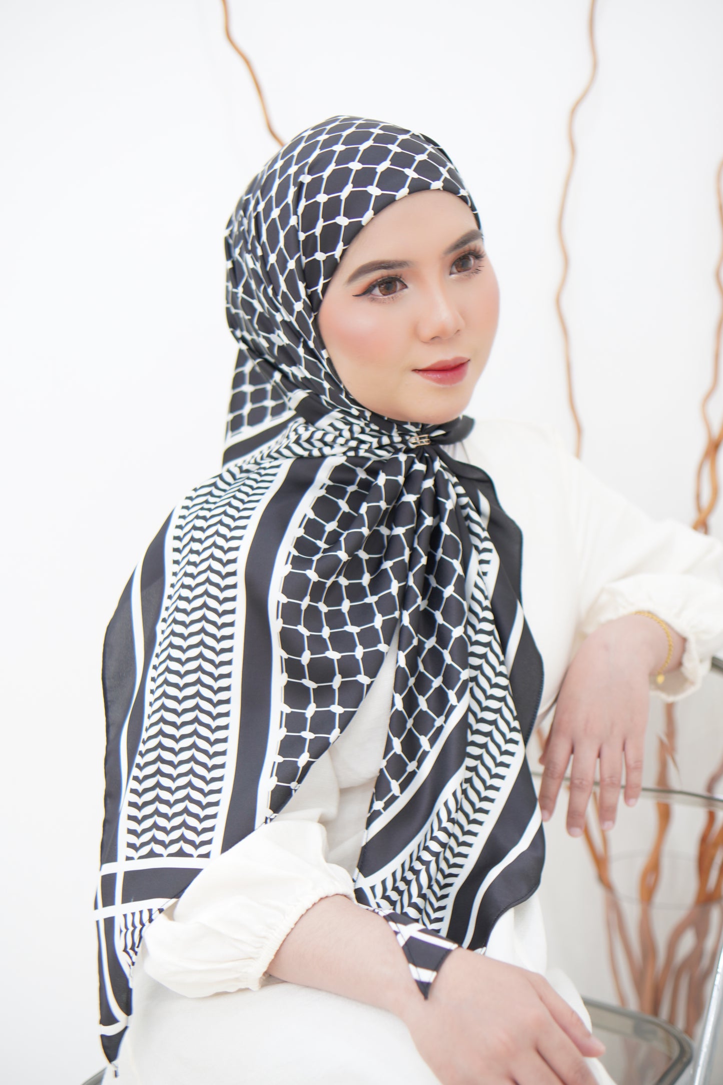 Instant Bawal Printed Satin